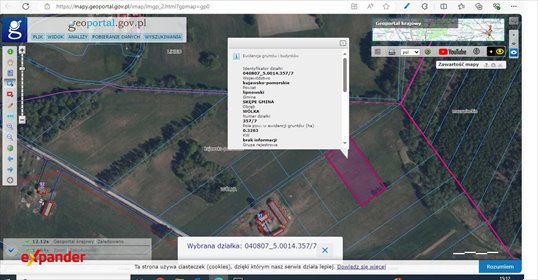 Działka 3263 m2 w Wólce z możliwością zabudowy i bliskością jeziora działka Wólka