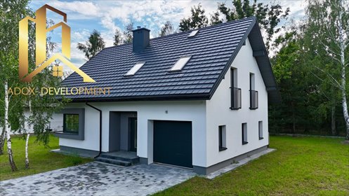 Nowoczesny dom 141 m² z dużą działką, garażem i tarasem - polecam! dom Jeziórko, Ustanówek