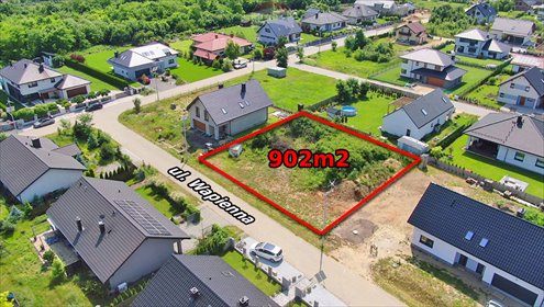 Działka budowlana 902 m² z mediami, gotowa pod budowę działka Góra Siewierska, Wapienna