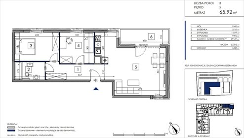 mieszkanie na sprzedaż 66m2 mieszkanie Poznań, Starołęka, Wagrowska