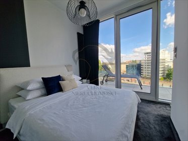 Ekskluzywny 2-pokojowy apartament z panoramicznym balkonem mieszkanie Wrocław, pl. Jana Pawła II