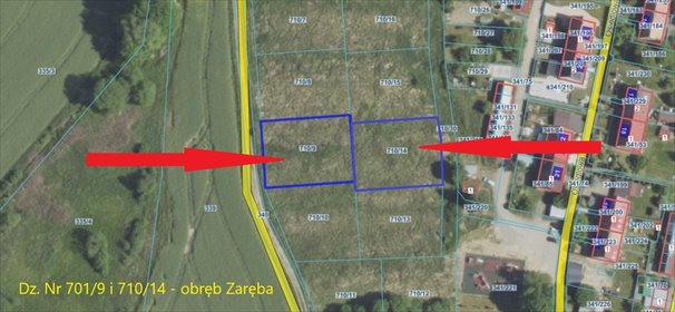 działka na sprzedaż 943m2 działka Zaręba