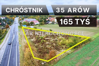 działka na sprzedaż 3500m2 działka Chróstnik