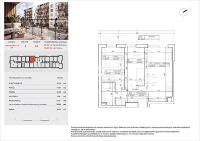 mieszkanie na sprzedaż 53m2 mieszkanie Bydgoszcz, Bielawy, Jana Karola Chodkiewicza
