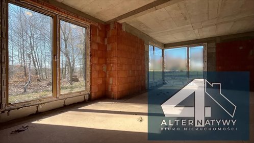 Dom bliźniak z dużym przeszkleniem i tarasem dom Karniowice