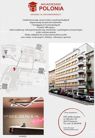 lokal użytkowy na sprzedaż 1866m2 lokal użytkowy Katowice, Jana Kochanowskiego