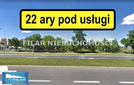 Działka usługowa w Lubinie, 22 ary, uzbrojona działka Lubin