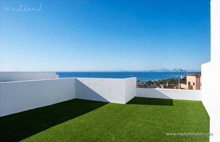 Ekskluzywne domy z widokiem na morze, garaż, solarium dom Manilva