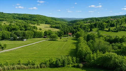 Widokowa działka 29 arów z domkiem i WZ w Husowie działka Husów