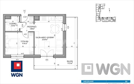 Nowoczesne 2-pokojowe mieszkanie z balkonem w Wrotkowie polecam! mieszkanie Lublin, Wrotków, Wrotków