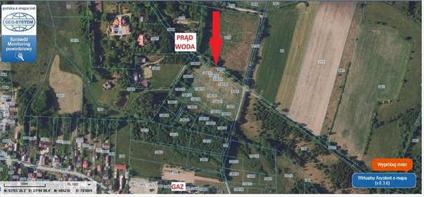 działka na sprzedaż 1044m2 działka Skrybicze