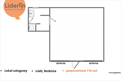 lokal użytkowy na wynajem 115m2 lokal użytkowy Łódź, Retkinia, Armii Krajowej