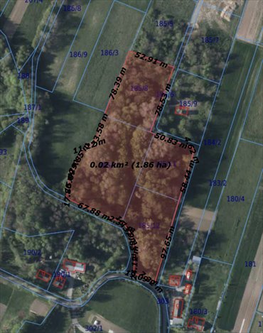 działka na sprzedaż 18550m2 działka Bączal Dolny