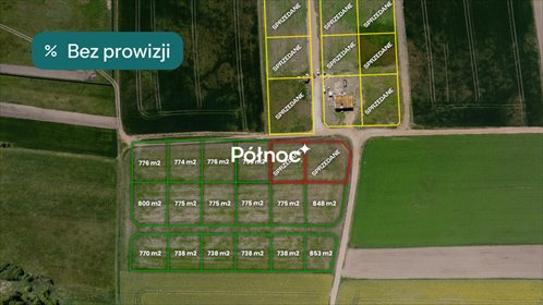 działka na sprzedaż 759m2 działka Konarzyce