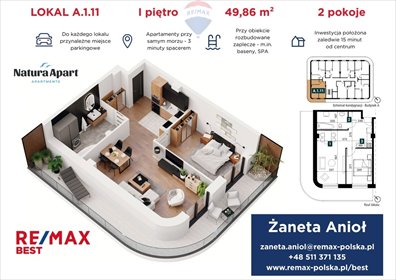 mieszkanie na sprzedaż 50m2 mieszkanie Jastrzębia Góra, Rozewska