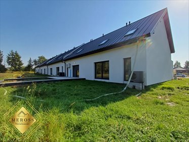 Nowoczesny dom szeregowy 159 m2 z pompą ciepła i fotowoltaiką dom Panki