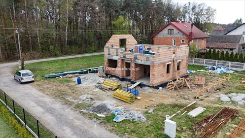 Nowoczesny dom w stanie surowym otwartym, 30 min od Krakowa dom Dąbrówka