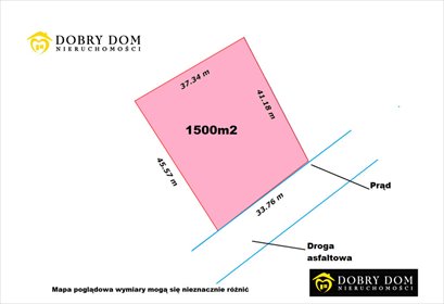 działka na sprzedaż 1500m2 działka Borsukówka
