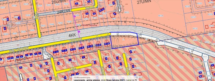 działka na sprzedaż 2300m2 działka Nowa Iwiczna, Turystyczna