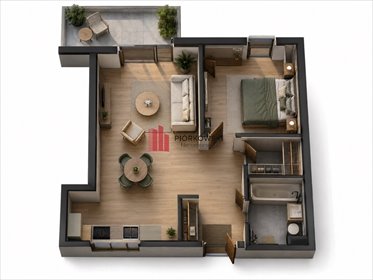Sprzedam 2-pokojowe mieszkanie 46 m² z balkonem w Warszawie mieszkanie Warszawa, Mokotów, Dolny Mokotów, Stanisława Kierbedzia