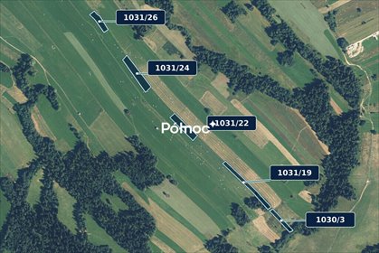 Działki rolne 7099 m² w Grońu, bez dostępu do drogi - polecam! działka Groń