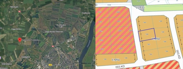 działka na sprzedaż 903m2 działka Dąbrówka Tczewska