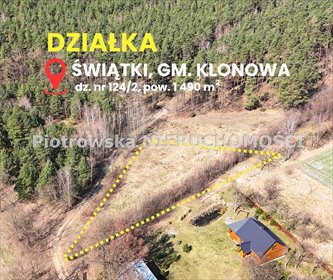 działka na sprzedaż 1490m2 działka Świątki