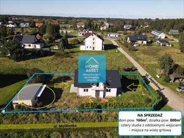 Polecam dom inwestycyjny 160 m² z 4 niezależnymi studiami w Sławoszynku dom Sławoszynko, Jagodowa
