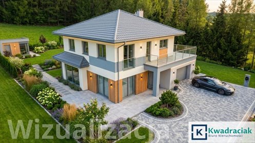 Dom w Rymanowie z widokiem, garaż, balkon dom Rymanów