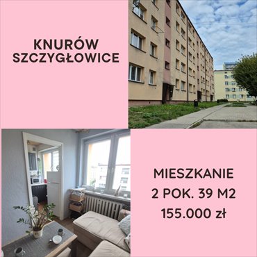 mieszkanie na sprzedaż 37m2 mieszkanie Knurów, Szczygłowice