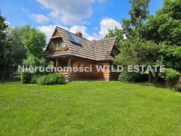 Urokliwy dom drewniany 124m² z ogrodem w Łodynie dom Łodyna