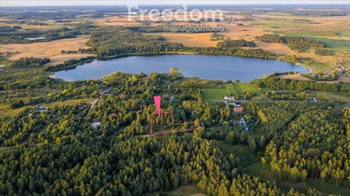 Działka nad jeziorem z projektem i pozwoleniem. działka Szkotowo