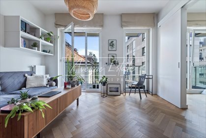 Luksusowe 45 m² z balkonem i garażem w Powiśle mieszkanie Warszawa, Śródmieście Powiśle