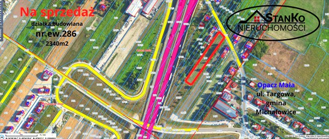 działka na sprzedaż 2340m2 działka Opacz Mała, Targowa