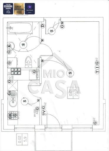mieszkanie na sprzedaż 32m2 mieszkanie Reda, Młyńska