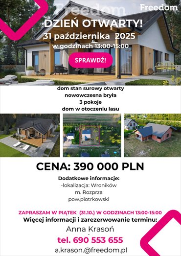 dom na sprzedaż 166m2 dom Wroników