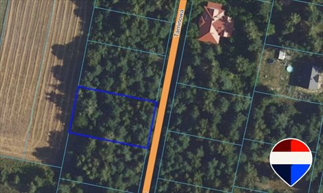 Działka 1434 m² pod dom w spokojnej okolicy z szybkim dojazdem działka Żyrardowski, Tarninowa