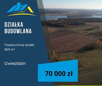 działka na sprzedaż 869m2 działka Gwieździn