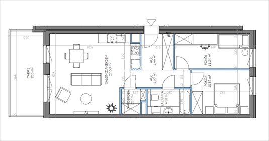 mieszkanie na sprzedaż 66m2 mieszkanie Bydgoszcz, Kapuściska, Sandomierska