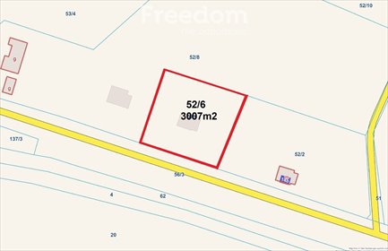 Na sprzedaż działka 3007 m² z pozwoleniem na budowę w Dworku działka Dworek