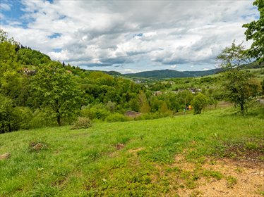Działka budowlana z widokiem na góry, 1579 m², Suski działka Suski