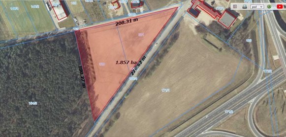 działka na sprzedaż 18500m2 działka Fałkowo, Fałkowo