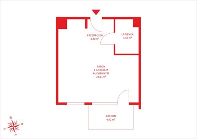 Nowoczesne 30m2 w Straszynie, blisko natury i Gdańska mieszkanie Straszyn