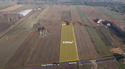 Sprzedam działkę 8 300 m² z warunkami zabudowy w Olunin działka Olunin