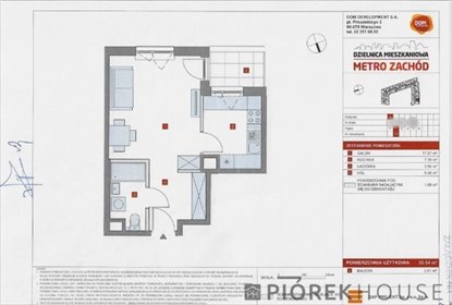 Na sprzedaż nowoczesne 1-pokojowe mieszkanie 35,5 m² z balkonem mieszkanie Warszawa, Bemowo, Lazurowa