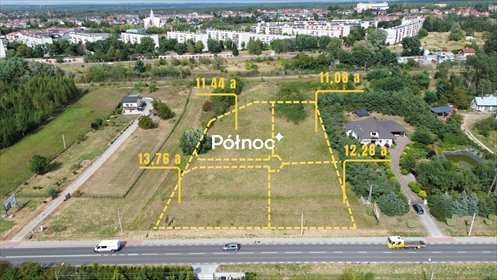 działka na sprzedaż 1100m2 działka Staszów, Kolejowa