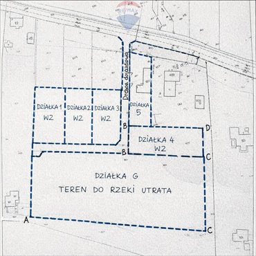 Działka 46 021 m² z budynkiem pod wynajem i WZ na 6 domów działka Podkampinos