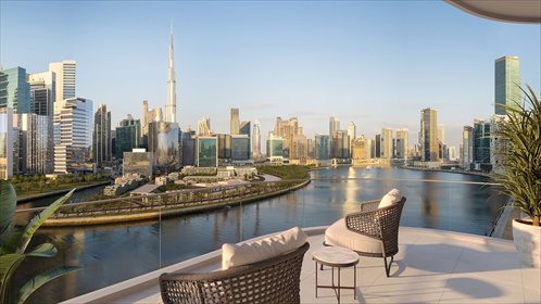 Luksusowe 2-pokojowe z widokiem na kanał i Burj Khalifa mieszkanie Business Bay, Business Bay, Business Bay, Dubaj