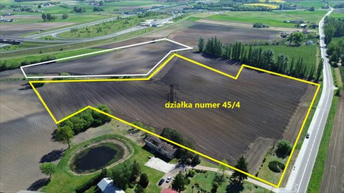 Do sprzedania działka inwestycyjna 54 300 m² przy autostradzie A1 działka Dąbrówka