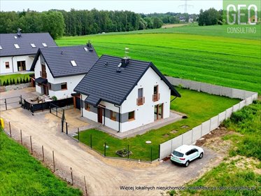Przestronny dom wolnostojący 123m2 z garażem i dużą działką dom Bibice, Dom wolnostojący w Bibicach gmina Zielonki